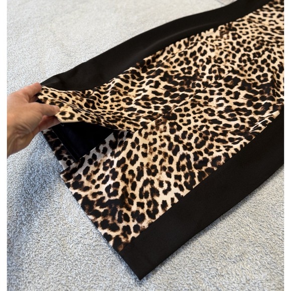 NWT Vince Camuto Dress Leopard Animal Print Stretch Women's Size 8 - Picture 6 of 12
